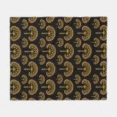 Golden Trees Fleece Blanket (Vorderseite (Horizontal))