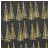 Golden Trees Weihnachten Gold Custom Fabric Stoff (Muster)