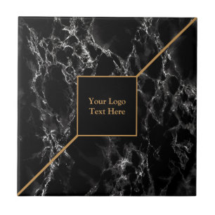 Golden Trendy Black Marble Stone - Anpassbar - Fliese