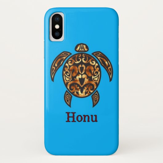 Golden Tribal Hawaiian Sea Turtle Case-Mate iPhone Hülle (Rückseite)