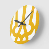 Golden Trident Clock Runde Wanduhr (Winkel)