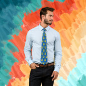 Golden Trident of Ukraine Blue Krawatte