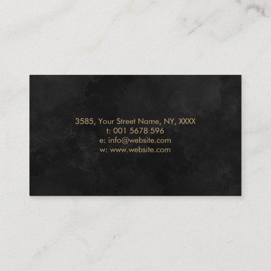 Golden Triple Moon - Baum des Lebens Visitenkarte (Rückseite)