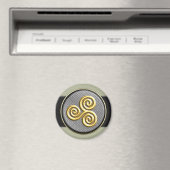Golden Triskele Magnet (In Situ (Geschirrspüler))