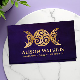 Golden Triskele - Triple Moon Visitenkarte