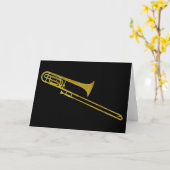 Golden Trombone Karte (Gelbe Blume)