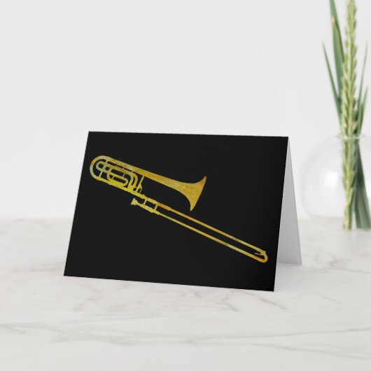 Golden Trombone Karte (Vorderseite)