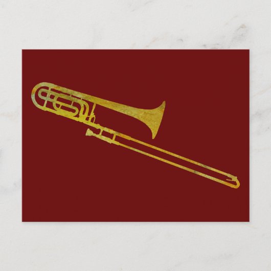 Golden Trombone Postkarte (Vorderseite)