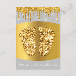 Golden Tropfens Royal Baby Shower Feet Girl Boy Gr Einladung