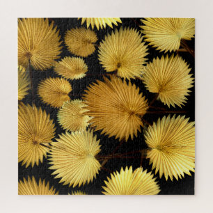 Golden Tropical Blätter: Licuala Elegance Puzzle