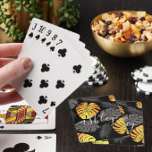 Golden Tropical Blätter Spielkarten (In Situ)