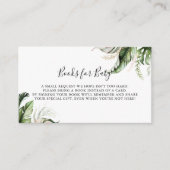 Golden Tropical Greenerity Baby Shower Buy Request Begleitkarte (Vorderseite)