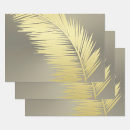 Golden Tropical Palm Blätter