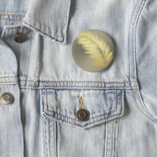 Golden Tropical Palm Blätter Button (Beispiel)