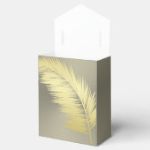Golden Tropical Palm Blätter Geschenkschachtel (Geöffnet)