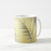 Golden Tropical Palm Blätter Kaffeetasse (VorderseiteRechts)