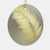 Golden Tropical Palm Blätter Keramik Ornament (Links)