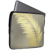 Golden Tropical Palm Blätter Laptopschutzhülle (Vorne Rechts)