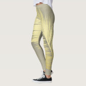 Golden Tropical Palm Blätter Leggings (Links)