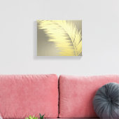 Golden Tropical Palm Blätter Leinwanddruck (Insitu (Wohnzimmer))