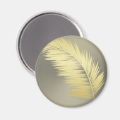 Golden Tropical Palm Blätter Magnet (Vorderseite/Rückseite)