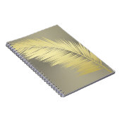 Golden Tropical Palm Blätter Notizblock (Rechte Seite)