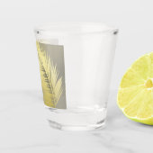 Golden Tropical Palm Blätter Schnapsglas (Rechts)