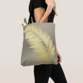 Golden Tropical Palm Blätter Tasche (Von Nahem)