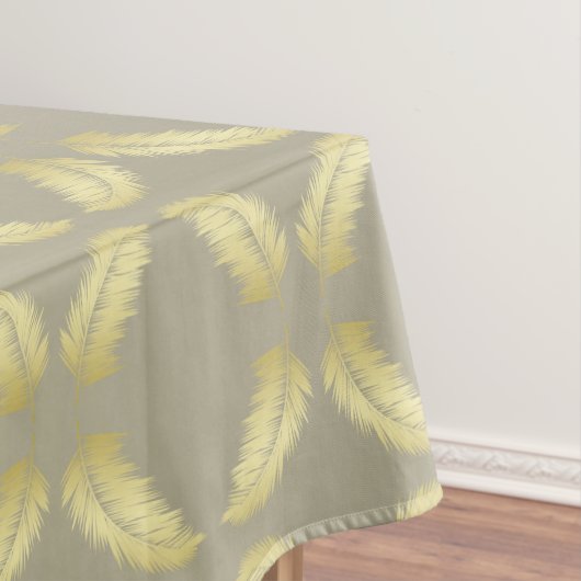 Golden Tropical Palm Blätter Tischdecke (Beispiel)