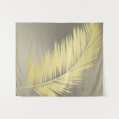 Golden Tropical Palm Blätter Wandteppich (Vorderseite (Horizontal))