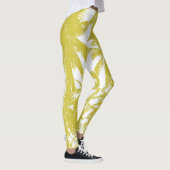 Golden Tropical Palm Trees Leggings (Rechts)