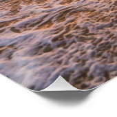 Golden Tropical Sunset Beach Poster (Ecke)