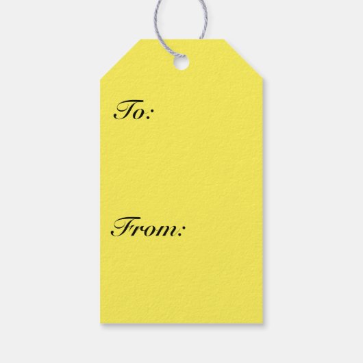 Golden Trumpet Blume II Tropical Geschenkanhänger (Rückseite)