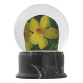 Golden Trumpet Blume II Tropical Schneekugel (Vorderseite)