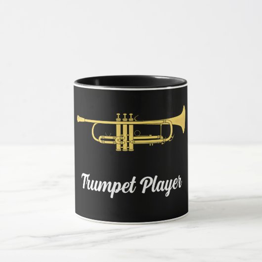 Golden Trumpet Music Player Tasse (Zentrum)