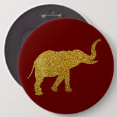 Golden Trumping Elephant Button (Vorne & Hinten)