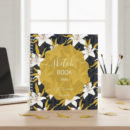 Golden Tulip Sketchbook - Notizblock