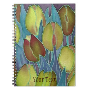 Golden Tulips Spiral-Bound-Journal-Notebook Notizblock