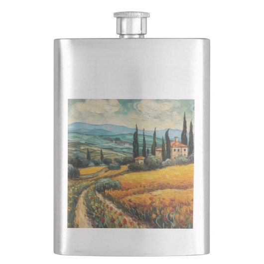 Golden Tuscany Dreams Flachmann (Vorderseite)