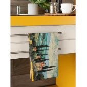 Golden Tuscany Dreams Geschirrtuch