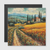 Golden Tuscany Dreams Magnetkarte (Vorne/Hinten)