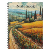 Golden Tuscany Dreams Notizblock (Vorderseite)