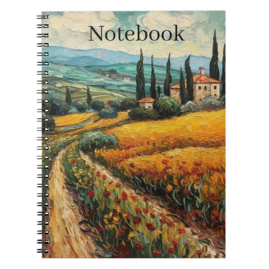 Golden Tuscany Dreams Notizblock (Vorderseite)