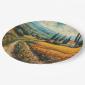 Golden Tuscany Dreams Pappteller (Schrägansicht)