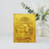 Golden Tweet Postkarte (Stehend Vorderseite)