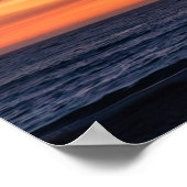 Golden Twilight Hour Sunset - Venice Beach, CA Poster (Ecke)