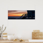 Golden Twilight Hour Sunset - Venice Beach, CA Poster (Küche)