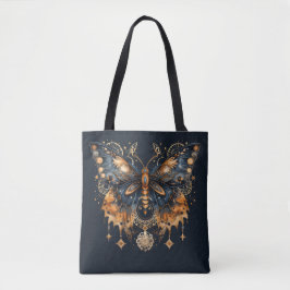 Golden Twilight Moth - Celestial Gothic Art Tasche