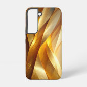 Golden Twist Abstract Samsung Galaxy Hülle (Rückseite)