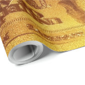 Golden U.S. 20 Dollar Bill Reflection Geschenkpapier (Rolleneckpunkt)
